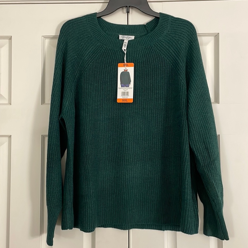 NWT Jessica Simpson Green Sweater Size XXL